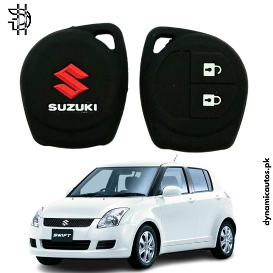 Suzuki Swift Old Model 2013-2021 Car Key Cover | PVC Silicone Protective Key Case – Black
