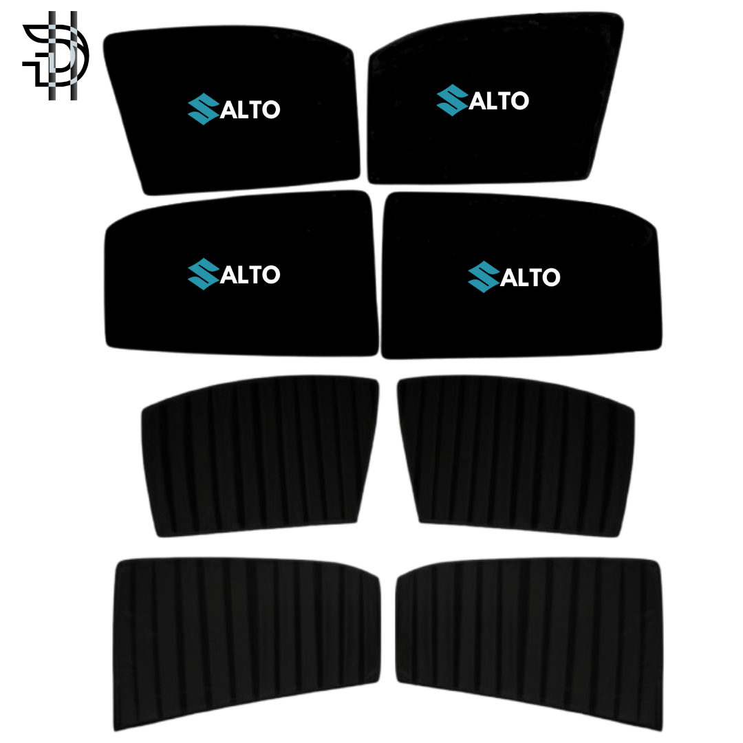 Suzuki Alto 2019–2025 New Model Custom Fit Double Layer Side Sunshades | 4pcs Set | Heat & Privacy Protection