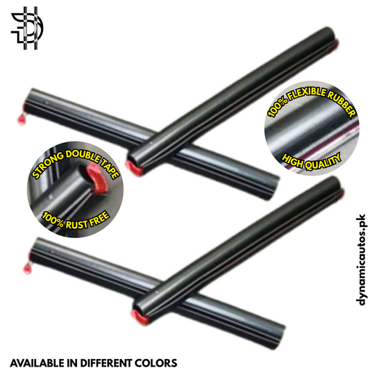 Universal Rubber Car Door Guards | Scratch Protection, Rust-Free with Double Tape | 4pcs Set