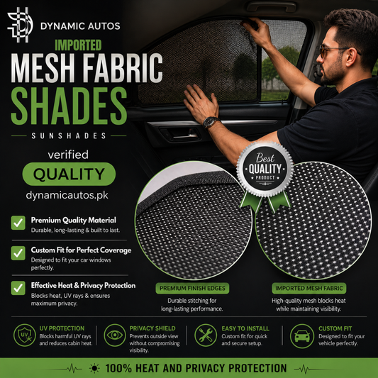 Changan Oshan X7 2022–2026 Model Side Sunshades | Custom Fit | Imported Mesh Fabric | 4Pcs Window Shades | Superior UV Protection & Privacy | Premium Quality