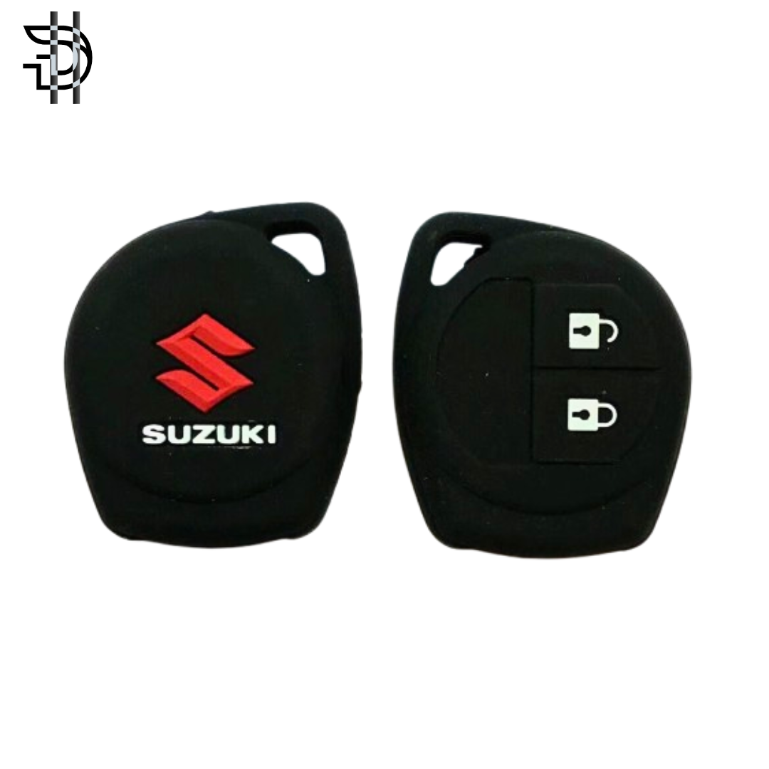 Suzuki Wagon R 2014-2025 PVC Silicone Key Cover | Soft Protective Car Key Shell – Black