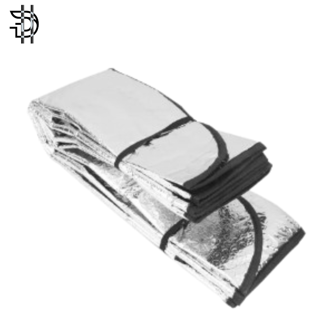 Car Front Wind Screen Protector Foil | Foldable Silver Sunshade | Universal Windshield Cover for All Cars Pakistan
