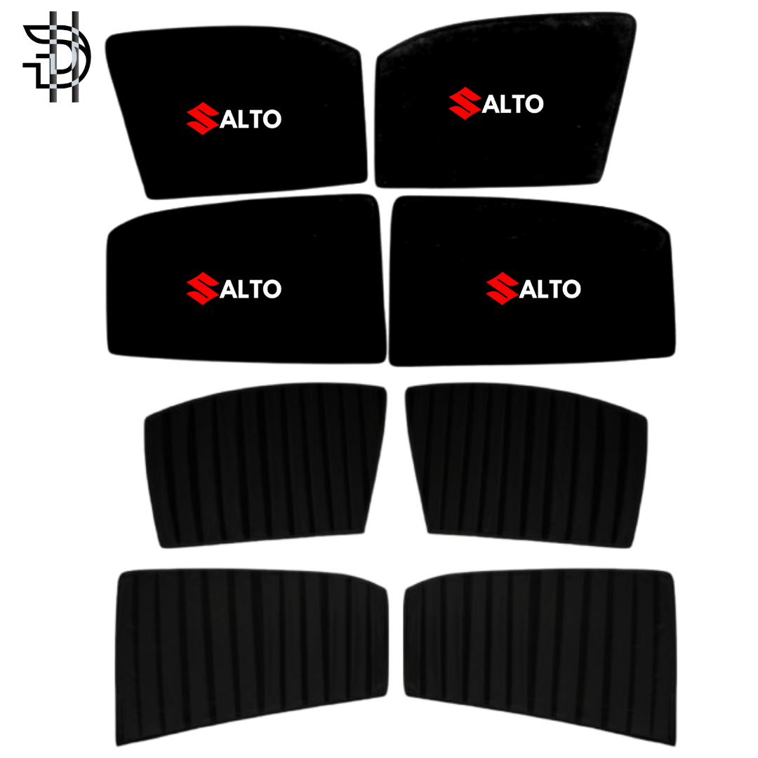 Suzuki Alto 2019–2025 New Model Custom Fit Double Layer Side Sunshades | 4pcs Set | Heat & Privacy Protection