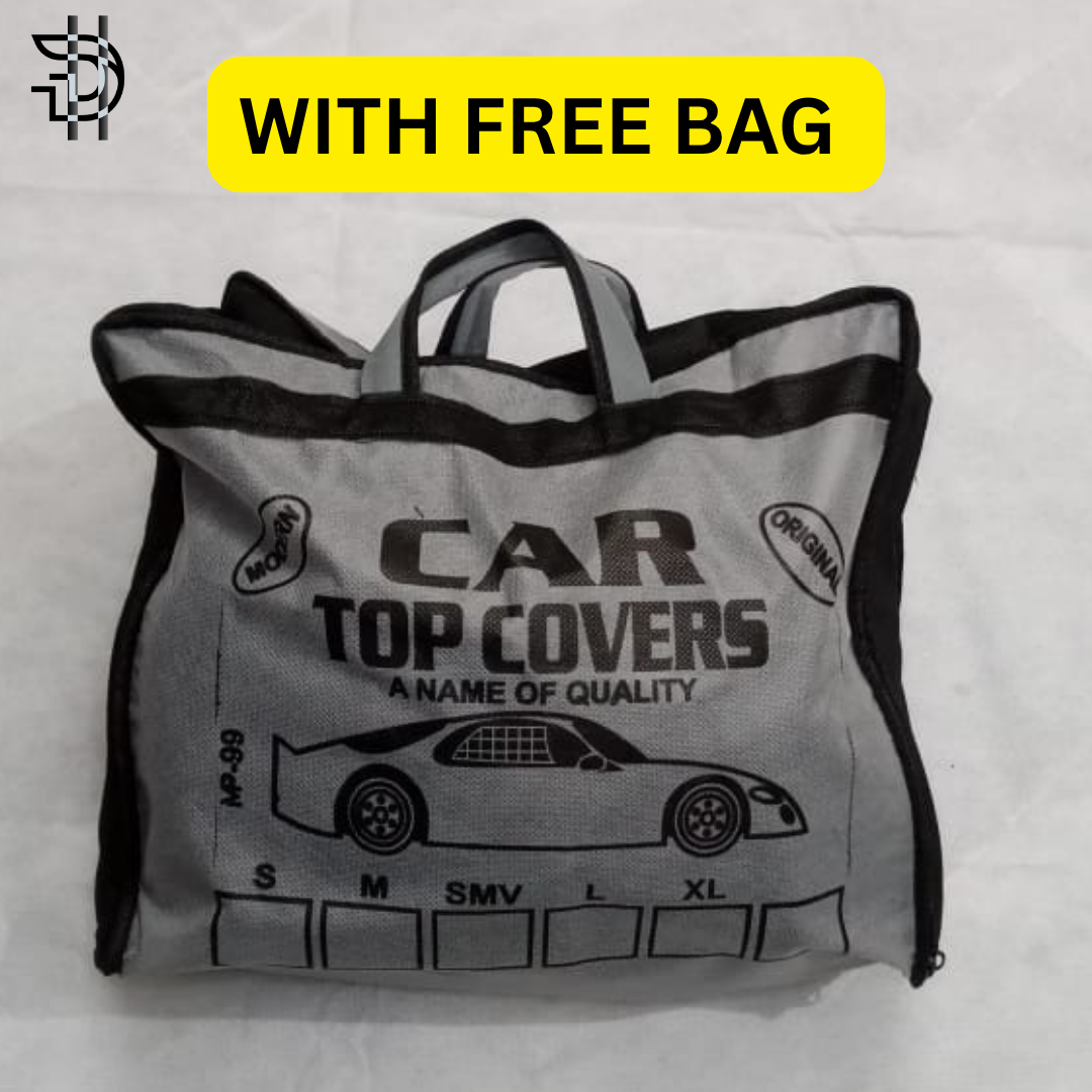 Toyota Corolla XLi, Gli, Altis 2014-2024 Silver Parachute Top Cover | Custom Fit – 100% Dust & Scratch Protection