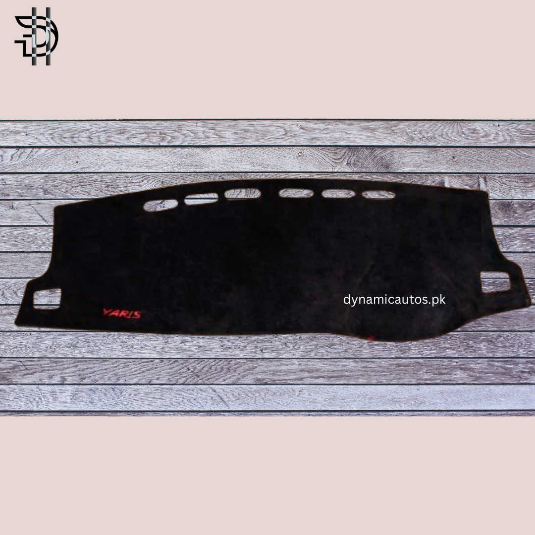 Toyota Yaris 2020–2025 Model Velvet Dashboard Carpet | Custom Fit | Anti-Slip | Imported Soft Velvet Dash Mat | Premium Quality