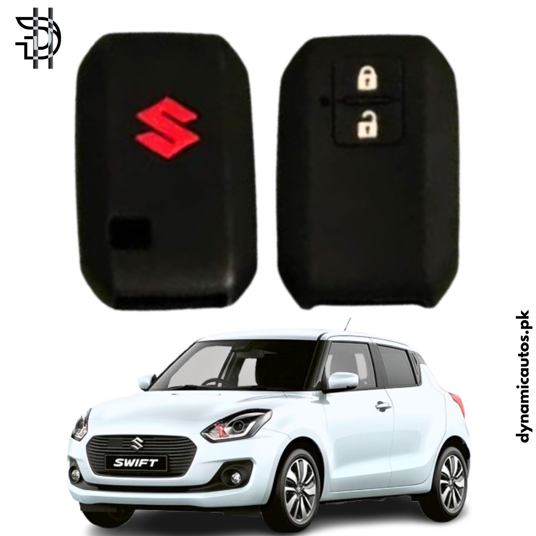 Suzuki Swift New Model 2022-2025 Car Key Cover | PVC Silicone Protective Key Case – Black