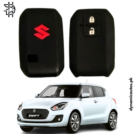 Suzuki Swift New Model 2022-2025 Car Key Cover | PVC Silicone Protective Key Case – Black