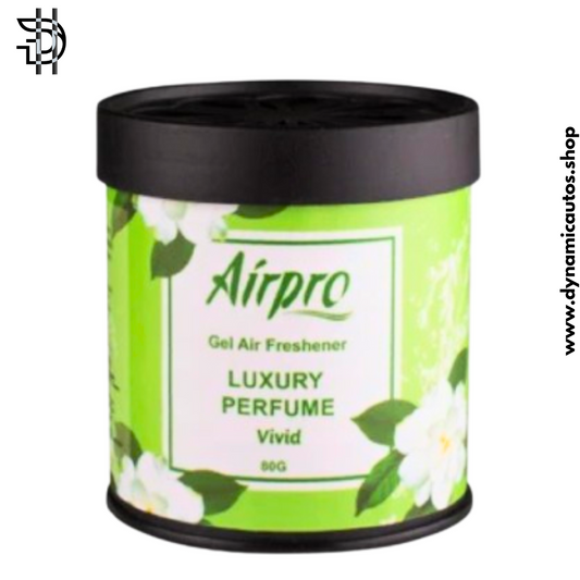 Airpro Gel Air Freshener – Vivid 80g | Luxury Tin Can Scent for Car, Home & Office – 1pc
