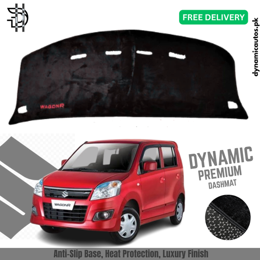 Suzuki Wagon R 2014–2026 Model Velvet Dashboard Carpet | Custom Fit | Anti-Slip | Imported Soft Velvet Dash Mat | Premium Quality