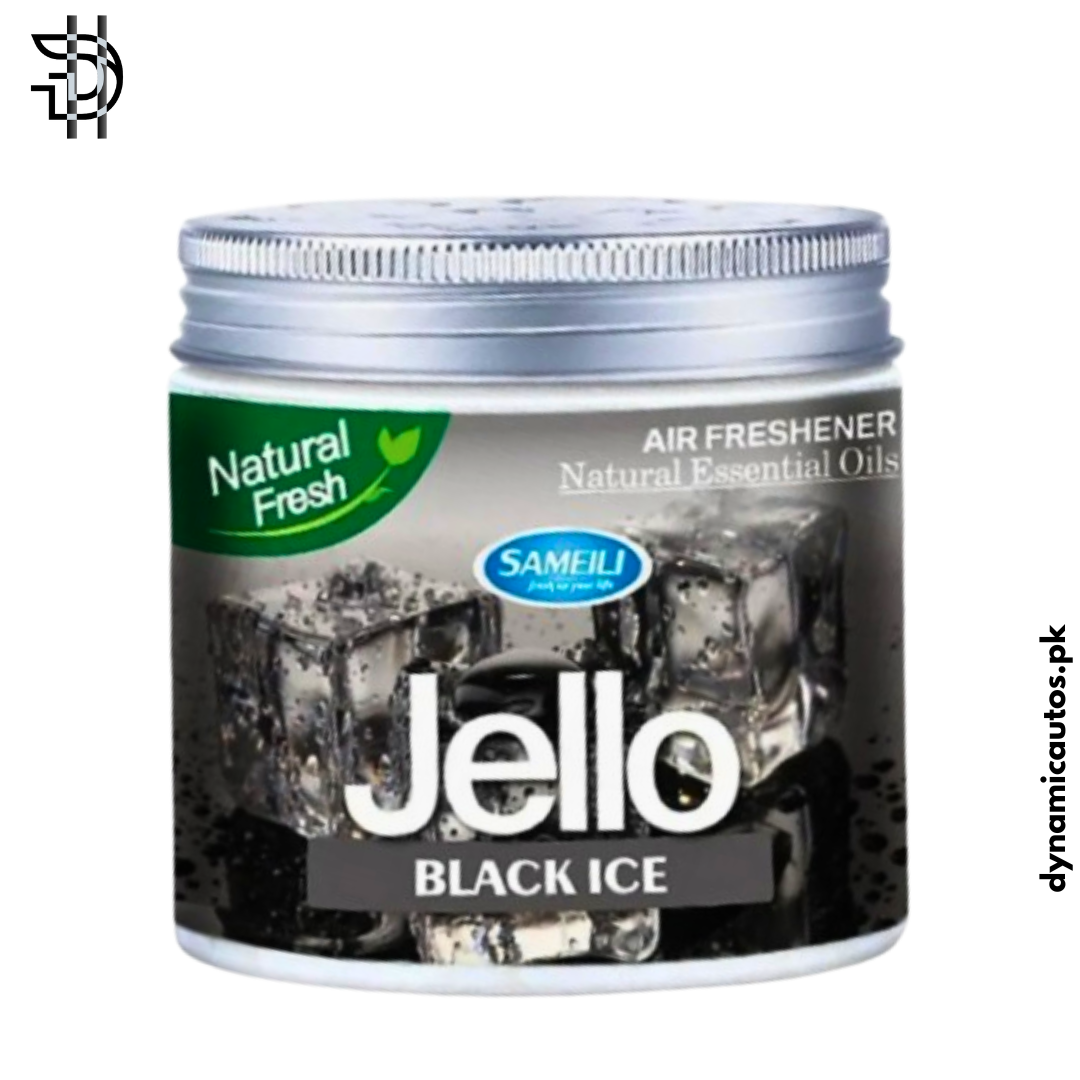 Jello Gel Air Freshener – Black Ice 220g | Long-Lasting Essential Oil Scent for Car & Home – 1pc