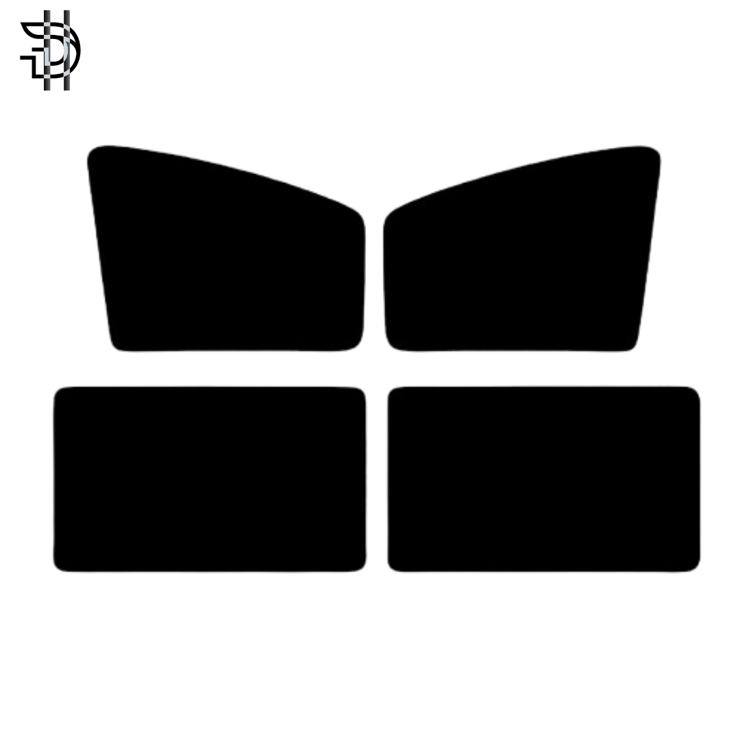 Toyota Hilux Vigo Side Window Sunshades 2005–2015 | Custom Fit Car Window Shades for Heat Protection & Privacy – 4pcs Set