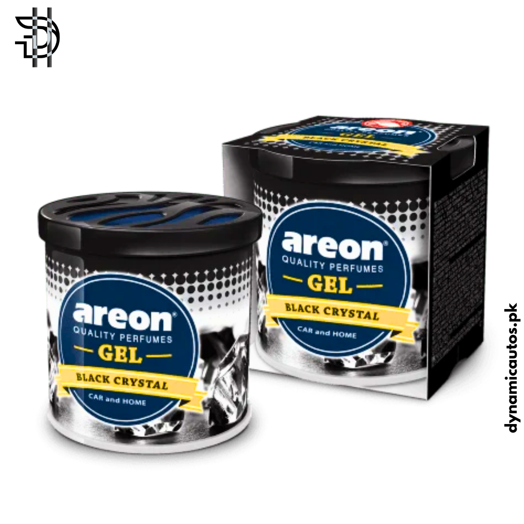 Areon Gel Air Freshener – Black Crystal 80g | Long-Lasting Car & Room Fragrance