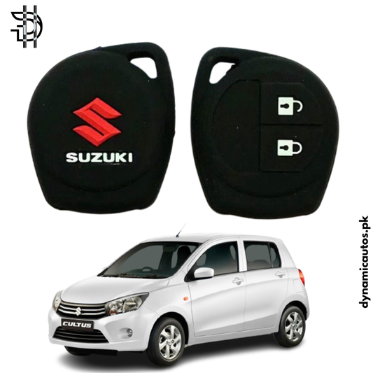 Suzuki Cultus New Model 2017-2025 Car Key Cover | PVC Silicone Protective Key Case – Black