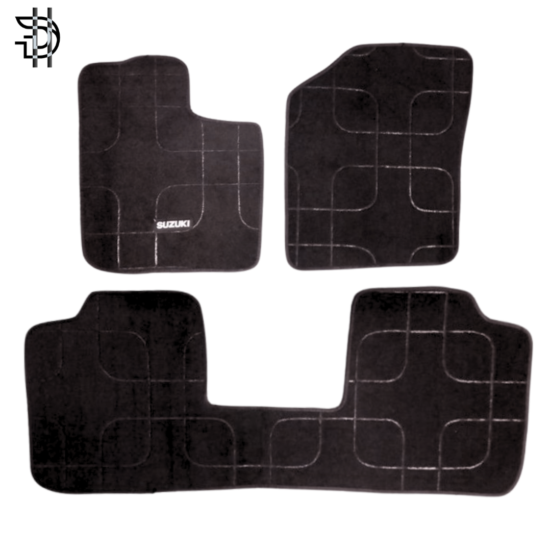 Suzuki Alto 2019-2026 New Model Carpet Floor Mats | Custom Fit, Anti-Slip, Washable, Stylish Design | Premium Quality | Different Color Options Available – 3Pcs Set
