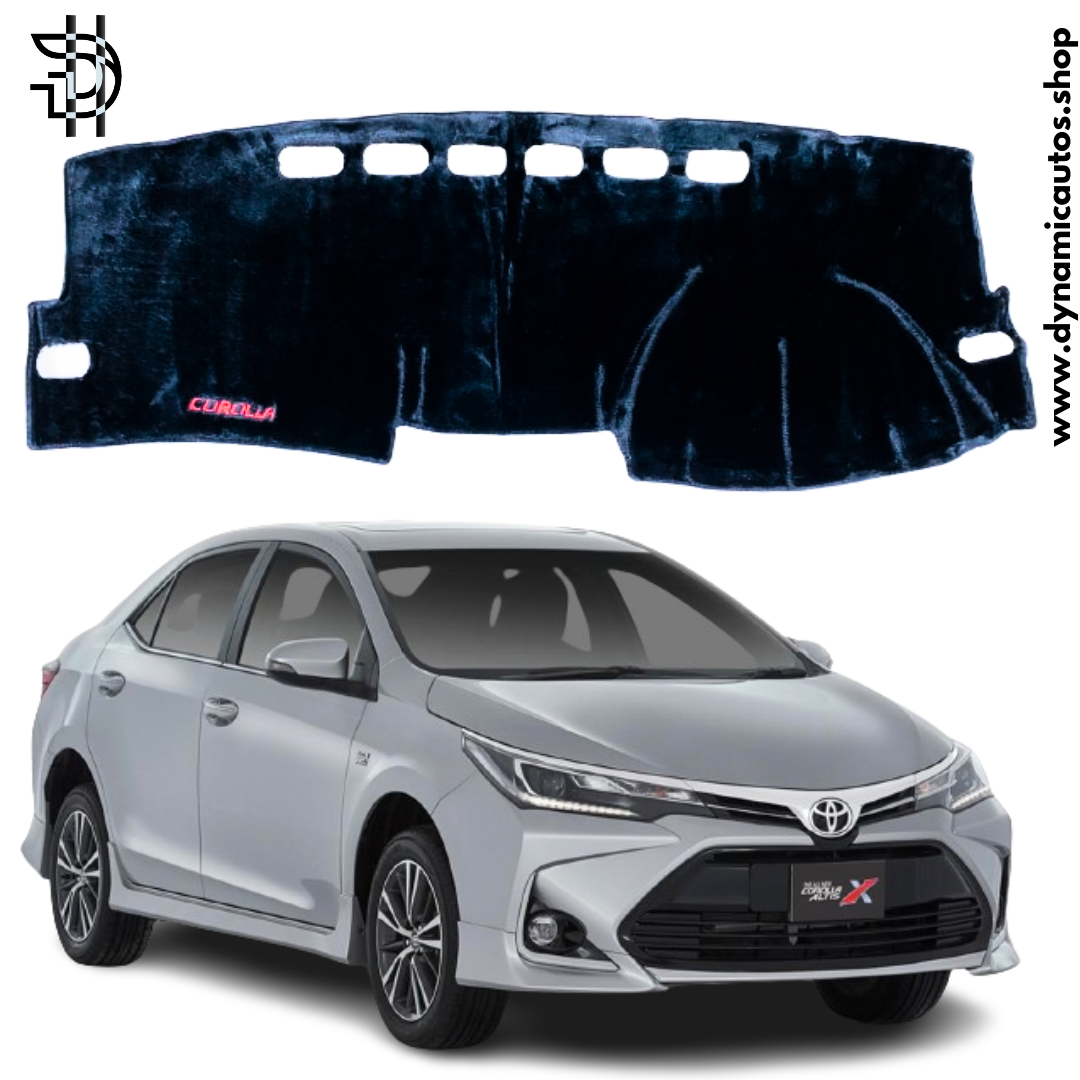 Toyota Corolla New Model Dashboard Carpet Velvet 2014-2024 | Anti-Slip | Heat Resistant | 1pc Dashboard Mat