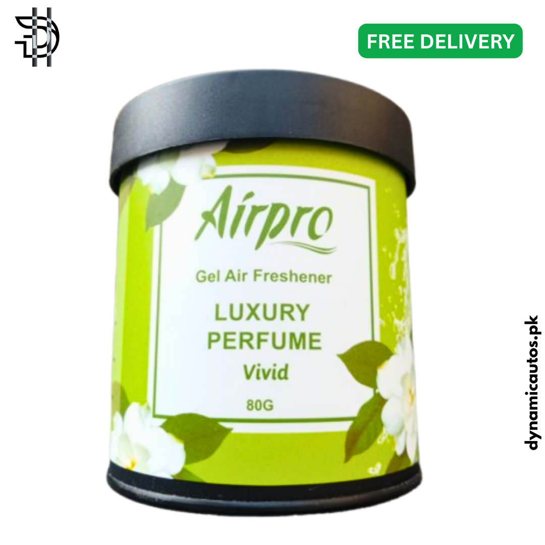 Airpro Gel Air Freshener – Vivid 80g | Luxury Perfume for Car, Home & Office | Long-Lasting Fresh Scent – 1pc