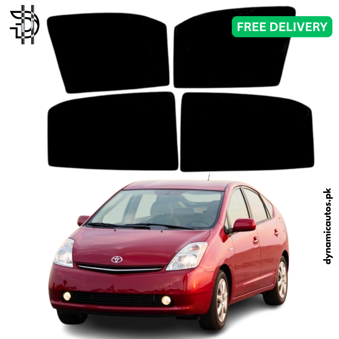 Toyota Prius Side Window Sunshades | Model 2004–2009 | Custom Fit Car Window Shades | Heat & Privacy Protection | 4pcs Set