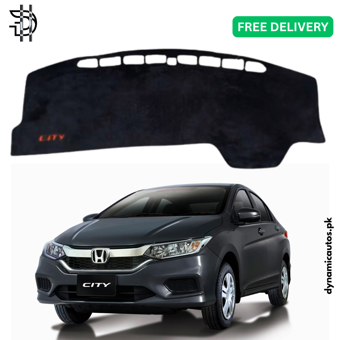 Honda City New Model 2021–2025 Velvet Dashboard Carpet | Premium Anti-Slip Dash Mat | Custom Fit