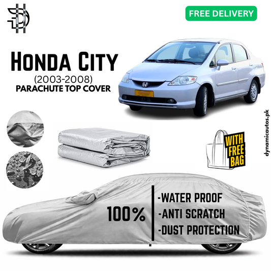 Honda City 2003-2008 Old Model Parachute Top Cover | Car Top Cover | Custom Fit | Dust & Scratch Protection | Waterproof | High Quality