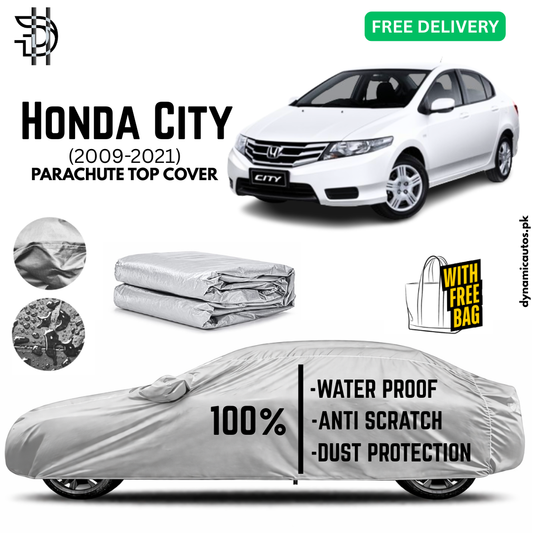 Honda City 2009-2021 Model Parachute Top Cover | Car Top Cover | Custom Fit | Dust & Scratch Protection | Waterproof | High Quality