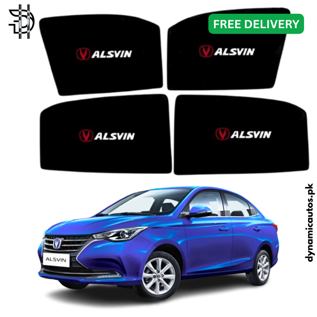 Changan Alsvin 2020-2025 Side Window Sunshades | Custom Fit 4pcs Set – Heat Protection & Privacy