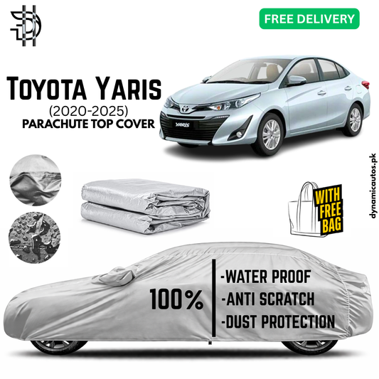 Toyota Yaris 2020-2025 Model Parachute Top Cover | Car Top Cover | Custom Fit | Dust & Scratch Protection | Waterproof | High Quality