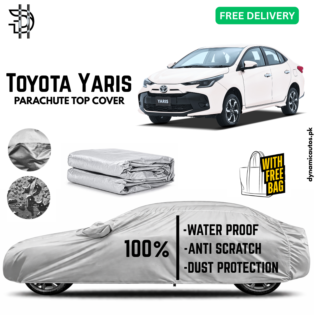 Toyota Yaris New Model 2025-2026 Facelift Parachute Top Cover | Car Top Cover | Custom Fit | Dust & Scratch Protection | Waterproof | High Quality