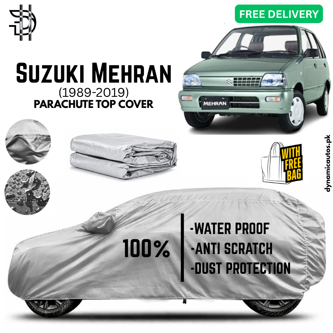 Suzuki Mehran 1989-2019 Parachute Top Cover | Car Top Cover | Custom Fit |  Waterproof | Dust & Scratch Protection | High Quality
