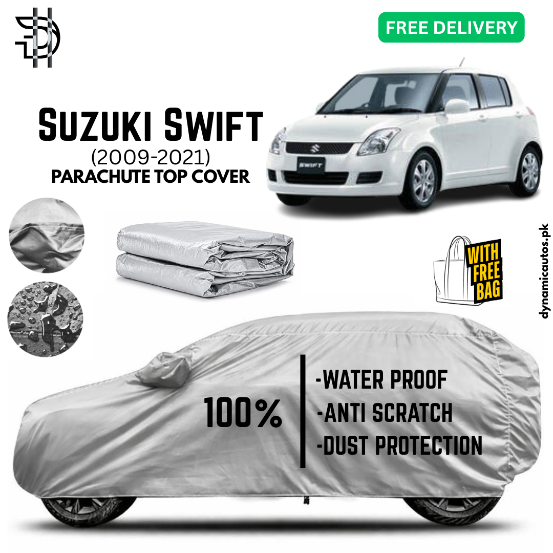 Suzuki Swift 2009-2021 Old Model Parachute Top Cover | Car Top Cover | Custom Fit | Dust & Scratch Protection | Waterproof | High Quality