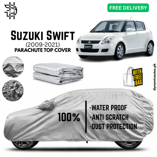 Suzuki Swift 2009-2021 Old Model Parachute Top Cover | Car Top Cover | Custom Fit | Dust & Scratch Protection | Waterproof | High Quality