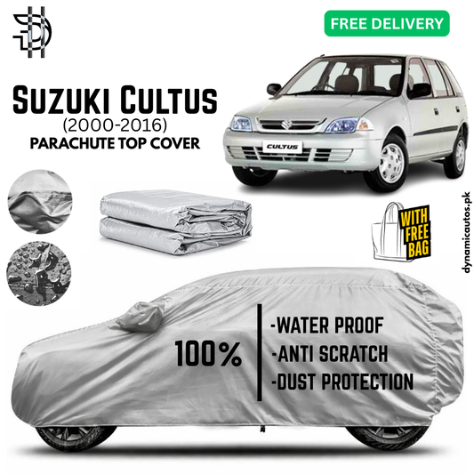 Suzuki Cultus 2000-2016 Old Model Parachute Top Cover | Car Top Cover | Custom Fit | Dust & Scratch Protection | Waterproof | High Quality