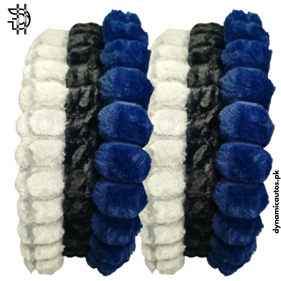 Universal Car Steering Wheel Cover | Soft Fluffy Velvet Grip | Premium Quality Comfort & Style – 1Pcs