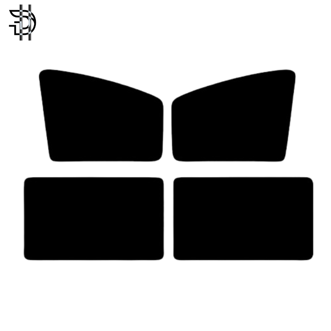 JAC T9 Hunter Side Window Sunshades | Model 2025 | 4Pcs Custom Fit | Heat Protection & Privacy