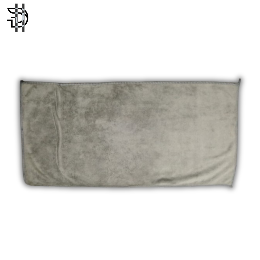 Microfiber Towels | Pack of 2 (Blue & Grey) | High Quality Soft & Absorbent Cleaning Cloths