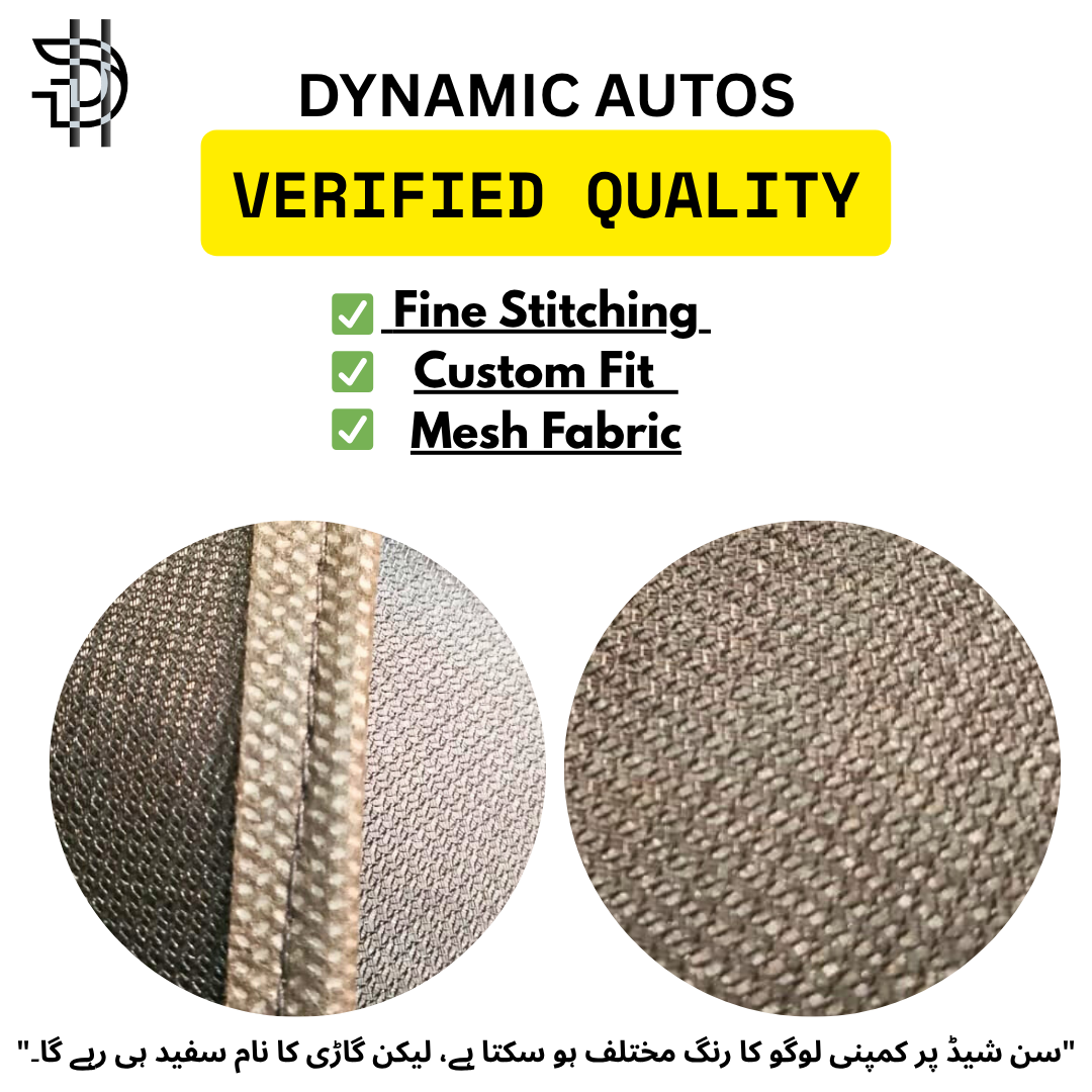 Suzuki Wagon R Side Sunshades with Logo | 2014–2024 | Car Window Parda Heat Protection Pakistan
