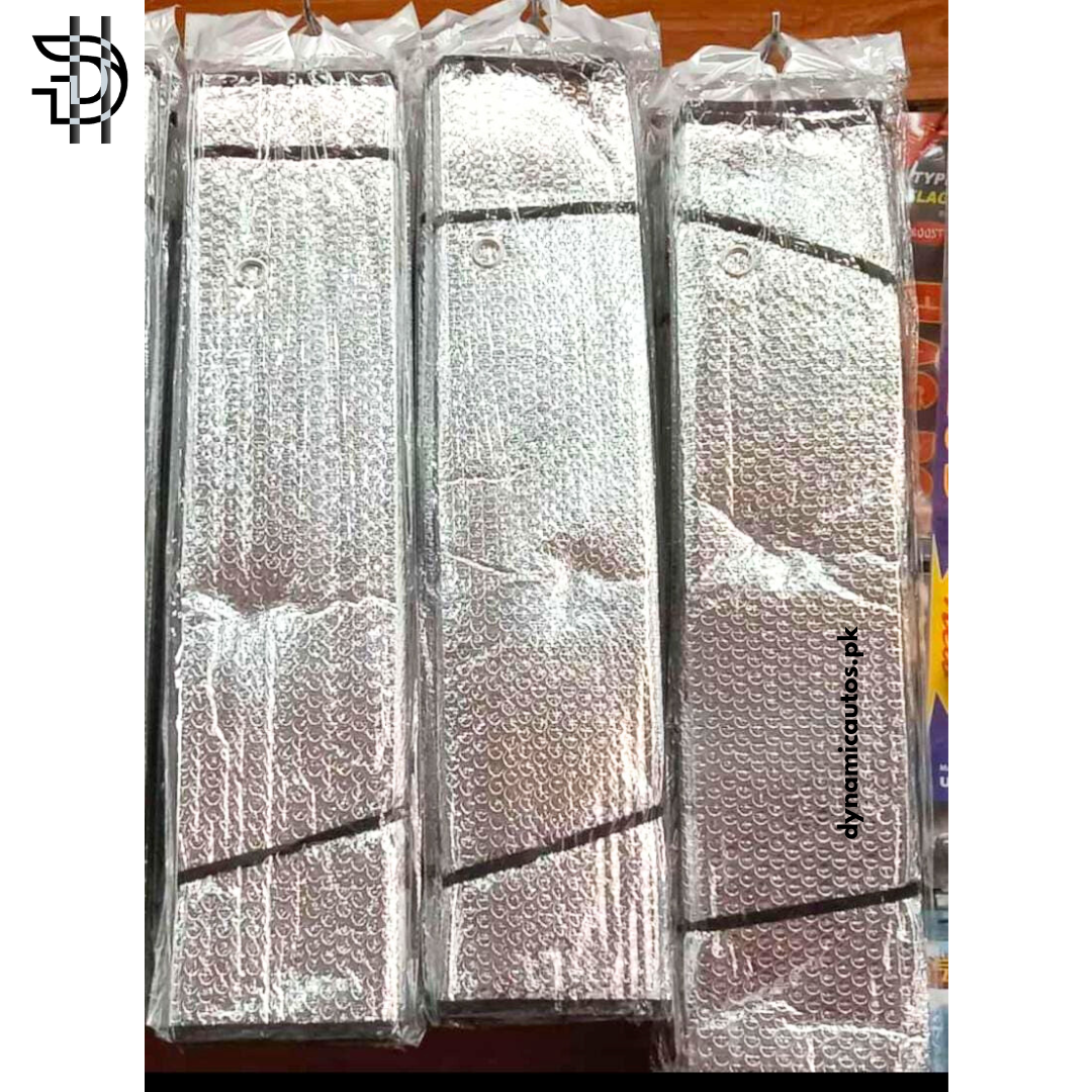 Universal Car Windscreen Sunshade | UV Block Visor | Double Sided Aluminium Foil Front Sunshade for Cars | Heat Protection | Car Front Screen Sunshade