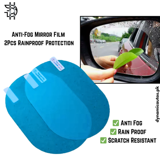 2Pcs Anti Fog Car Rearview Mirror Protective Film | Rainproof Scratch Resistant Nano Coating for All Cars