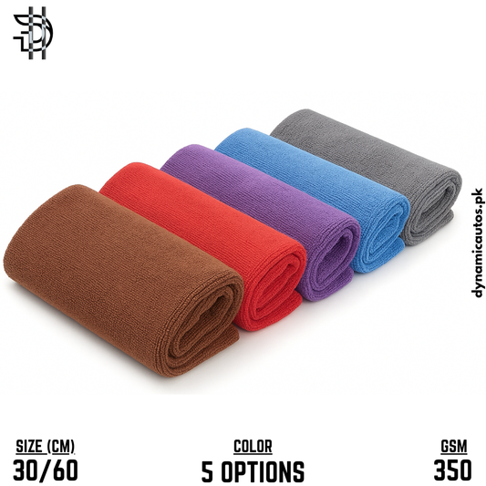 Microfiber Cleaning Cloth | 1Pc Soft Towel 30x60cm – 350 GSM | Car, Bike, Kitchen & Home Cleaning