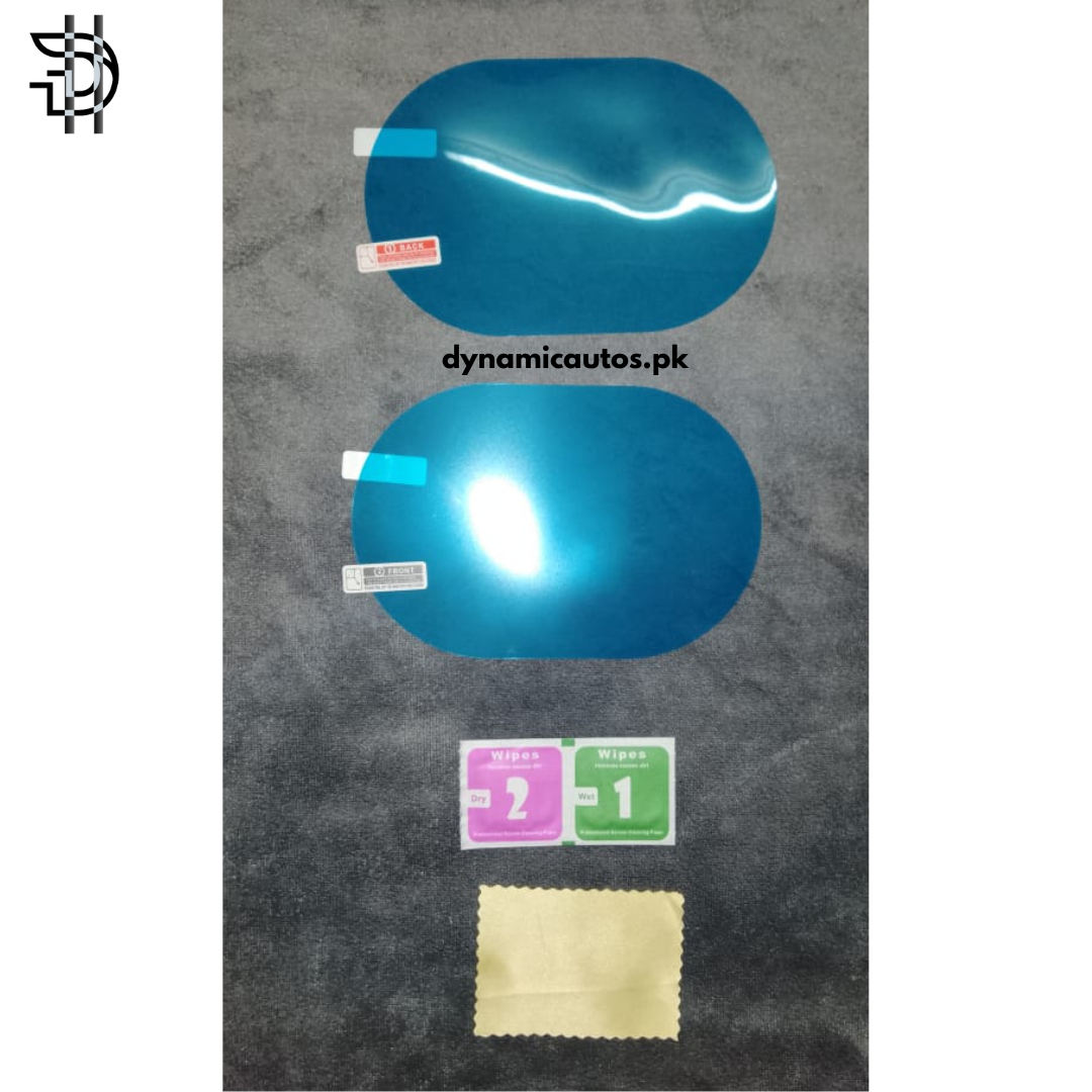 2Pcs Anti Fog Car Rearview Mirror Protective Film | Rainproof Scratch Resistant Nano Coating for All Cars