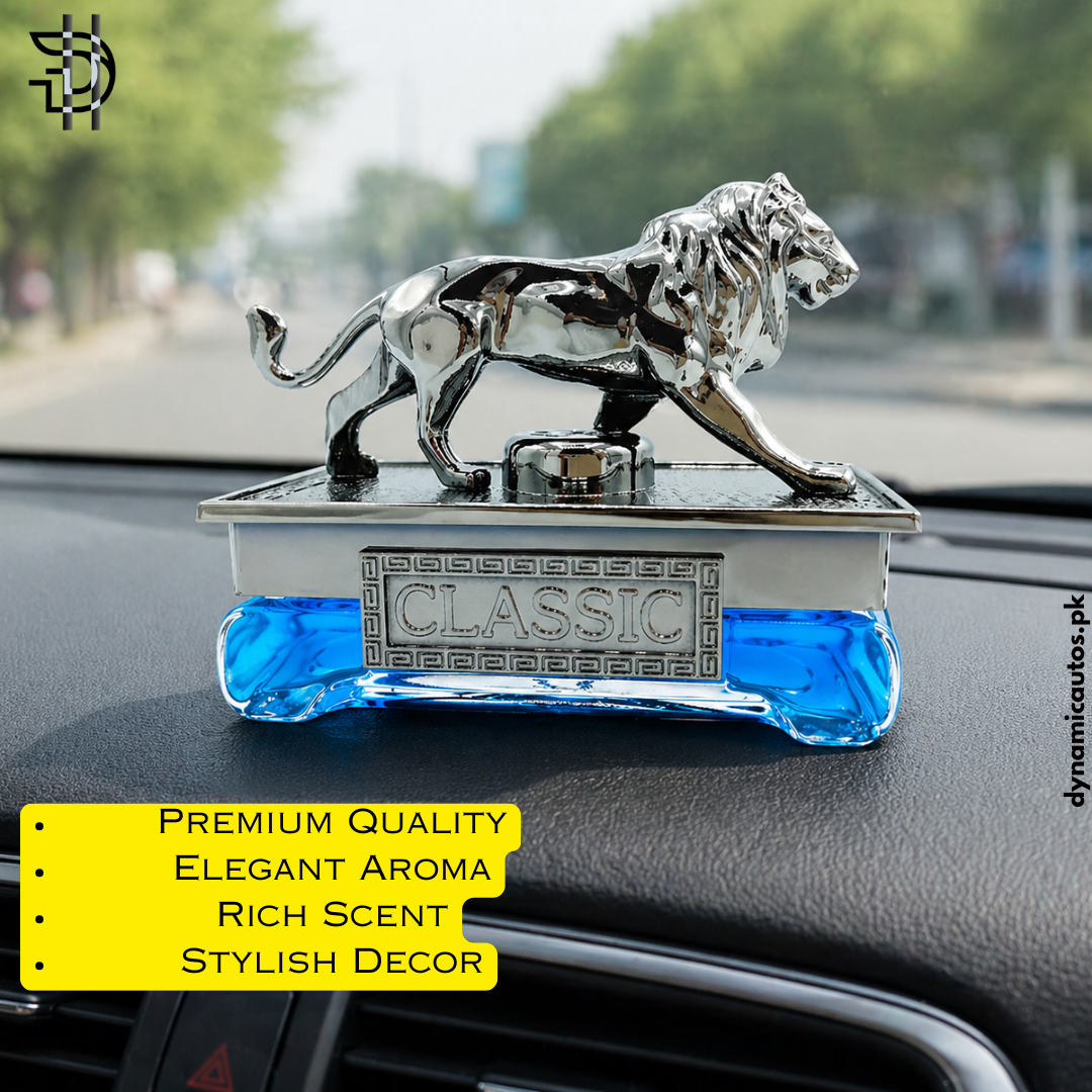 Lion Sculpture Car Perfume for Dashboard | Long-Lasting Fragrance | Lion Shaped Car Air Freshener – Multicolor