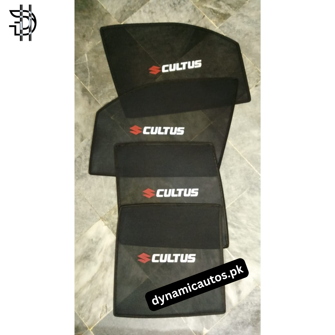 Suzuki Cultus 2000–2016 Old Model Custom Fit Side Sunshades | 4pcs Car Window Shades – Heat & Privacy Protection