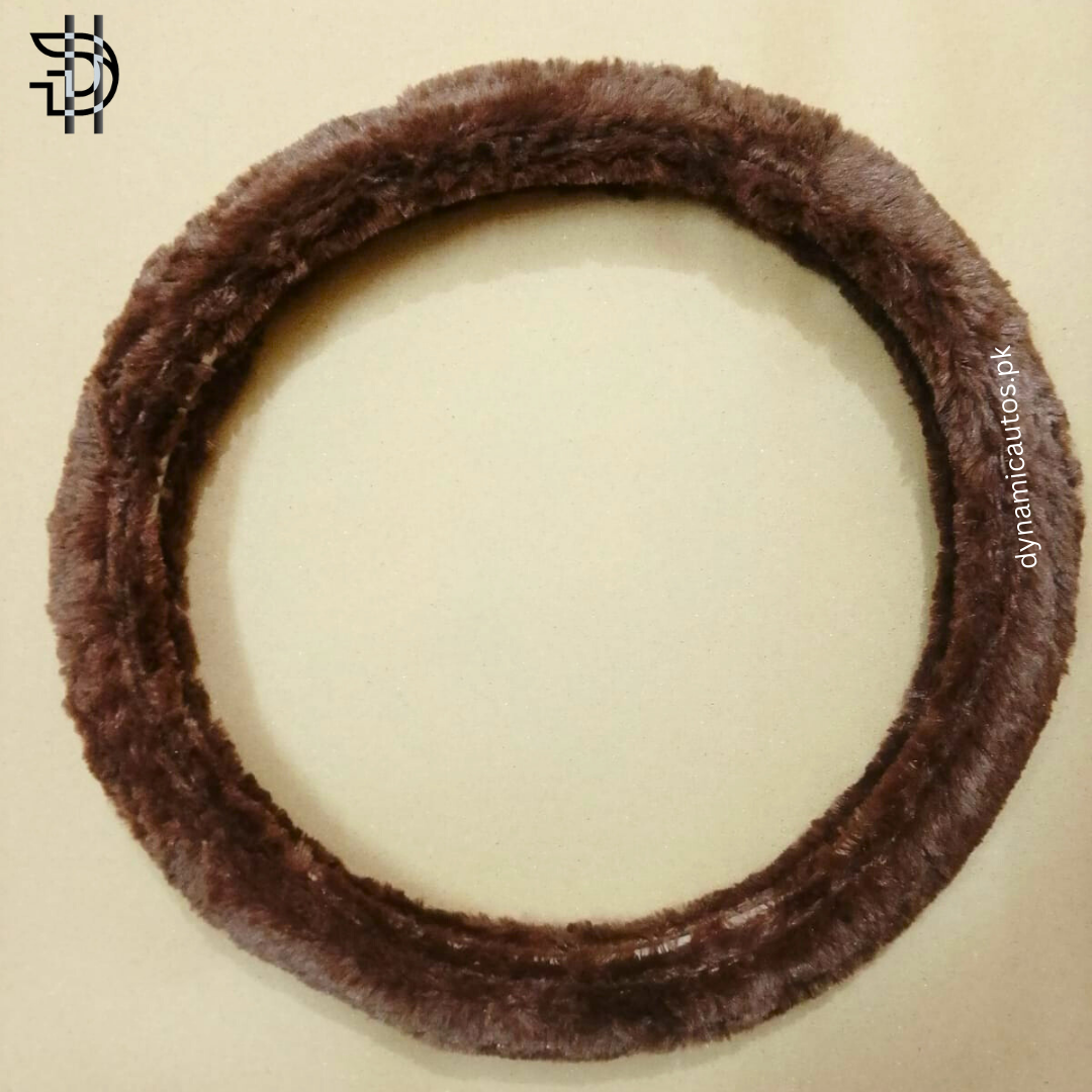Universal Velvet Fur Car Steering Wheel Cover | Premium Quality, Super Soft & Comfortable – 1Pc