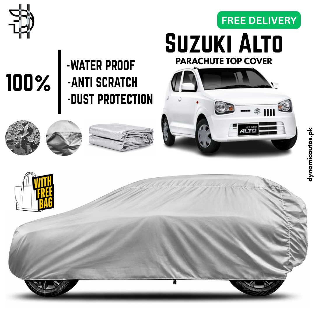Suzuki Alto 2019-2026 New Model Parachute Top Cover | Car Top Cover | Custom Fit | Dust & Scratch Protection | Waterproof | High Quality