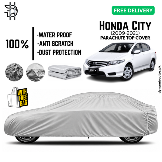 Honda City 2009-2021 Model Parachute Top Cover | Car Top Cover | Custom Fit | Dust & Scratch Protection | Waterproof | High Quality