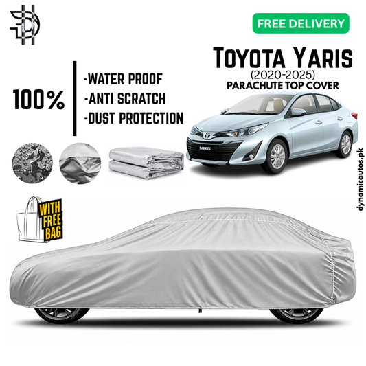 Toyota Yaris 2020-2025 Model Parachute Top Cover | Car Top Cover | Custom Fit | Dust & Scratch Protection | Waterproof | High Quality