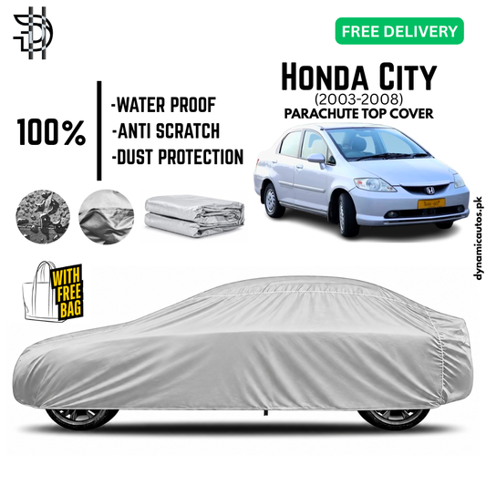 Honda City 2003-2008 Old Model Parachute Top Cover | Car Top Cover | Custom Fit | Dust & Scratch Protection | Waterproof | High Quality