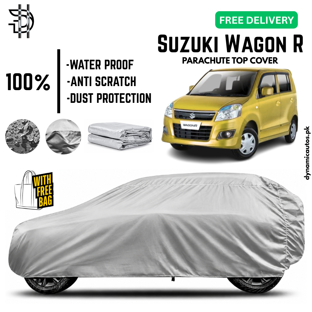 Suzuki Wagon R 2014-2026 Parachute Top Cover | Car Top Cover | Custom Fit | Dust & Scratch Protection | Waterproof | High Quality