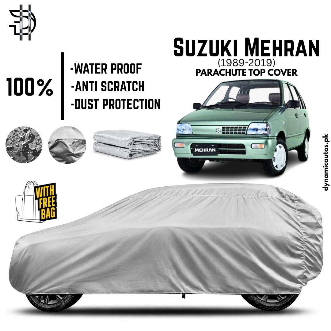 Suzuki Mehran 1989-2019 Parachute Top Cover | Car Top Cover | Custom Fit |  Waterproof | Dust & Scratch Protection | High Quality
