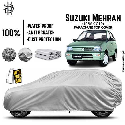 Suzuki Mehran 1989-2019 Parachute Top Cover | Car Top Cover | Custom Fit |  Waterproof | Dust & Scratch Protection | High Quality