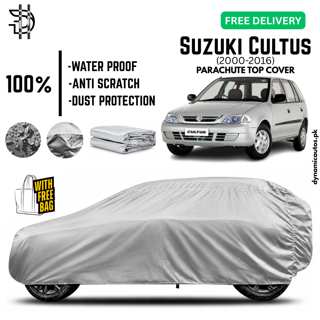 Suzuki Cultus 2000-2016 Old Model Parachute Top Cover | Car Top Cover | Custom Fit | Dust & Scratch Protection | Waterproof | High Quality